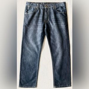 PD&C Slim Straight Blue Wash Jeans 34x30